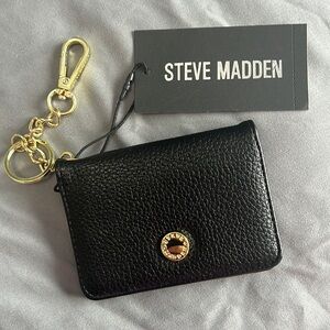 New black Steve Madden Wallet with gold accents and tag